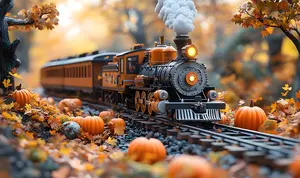 Train-pumpkins