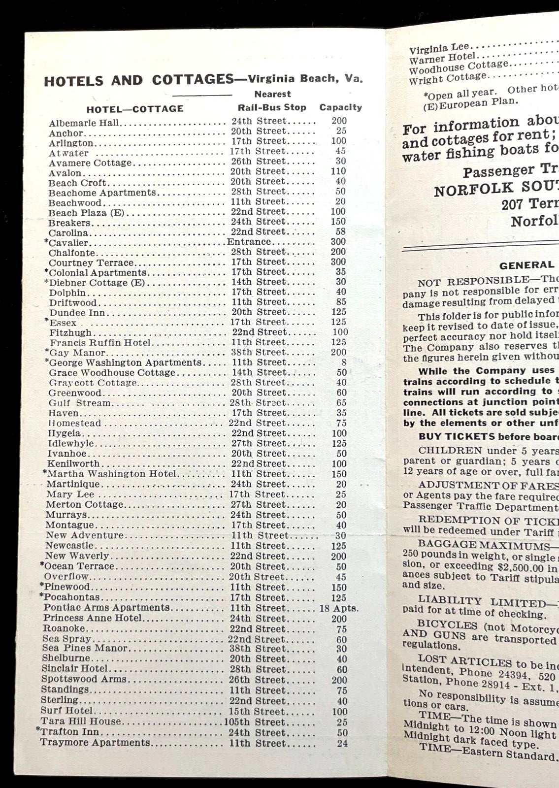 1941 NS Timetable Part 14 1941 NS Timetable Part 14