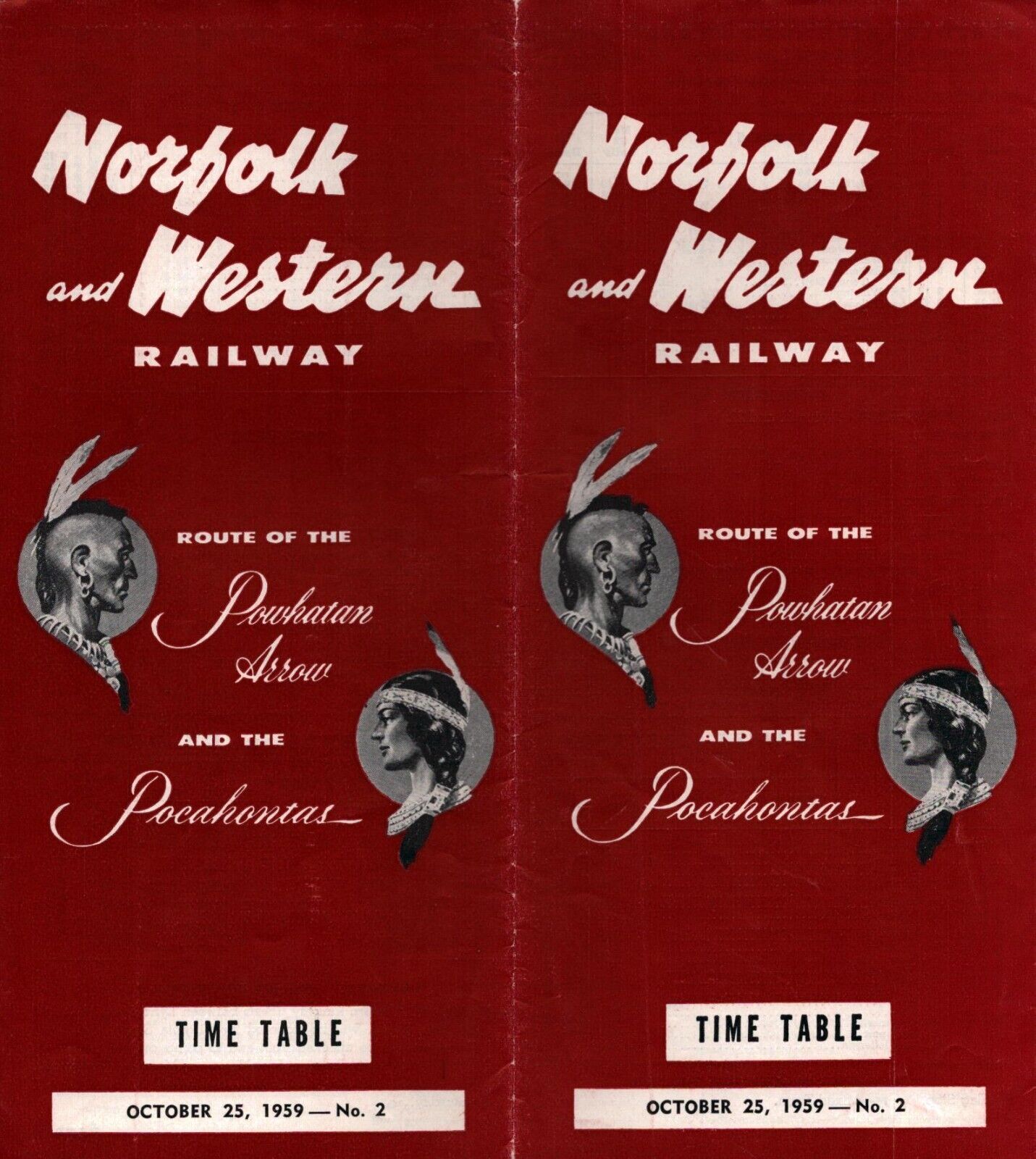 1959 N&W Timetable 1959 N&W Timetable