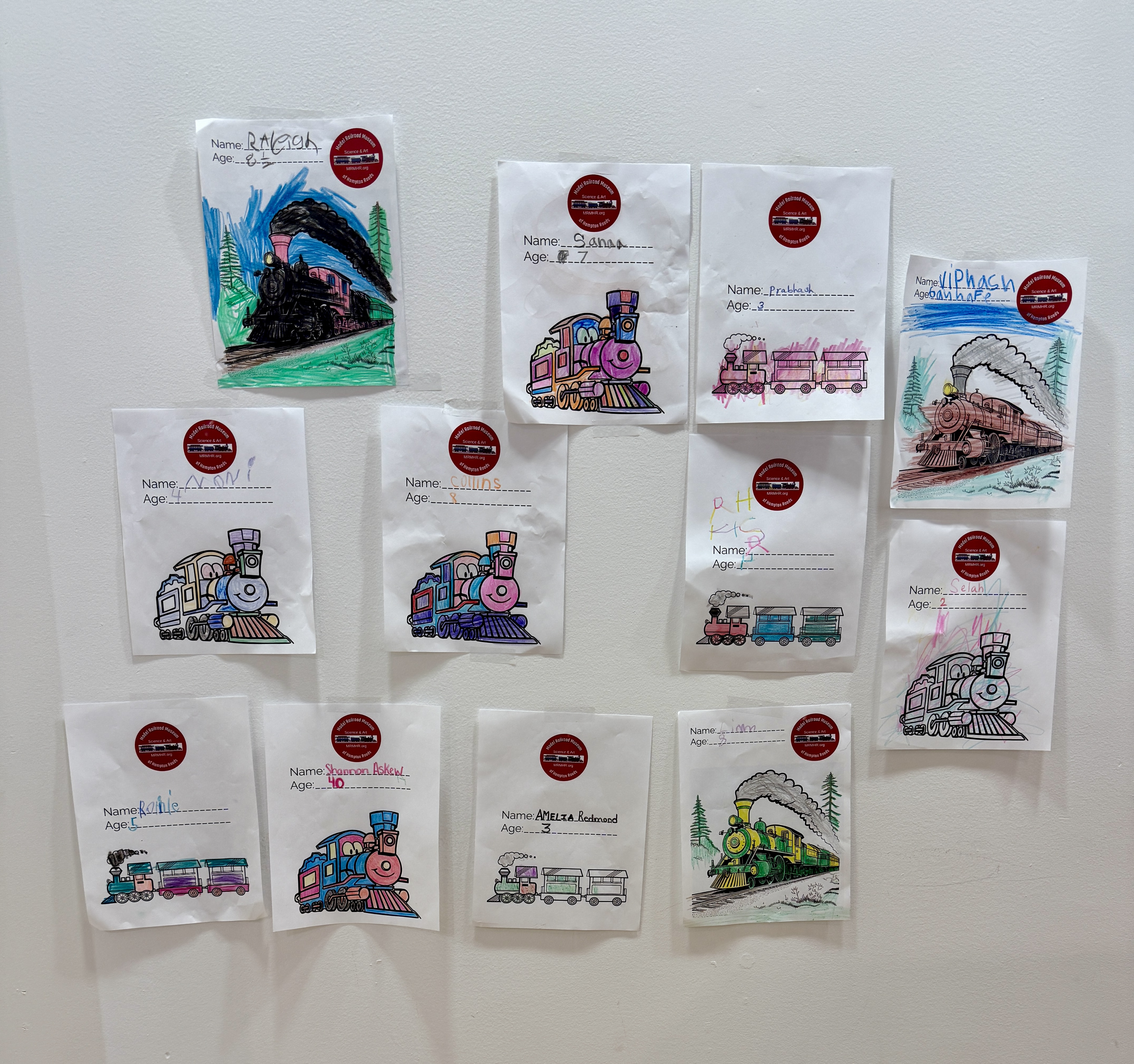 Colored pictures by children Easter Weekend at MacArthur Mall 2025