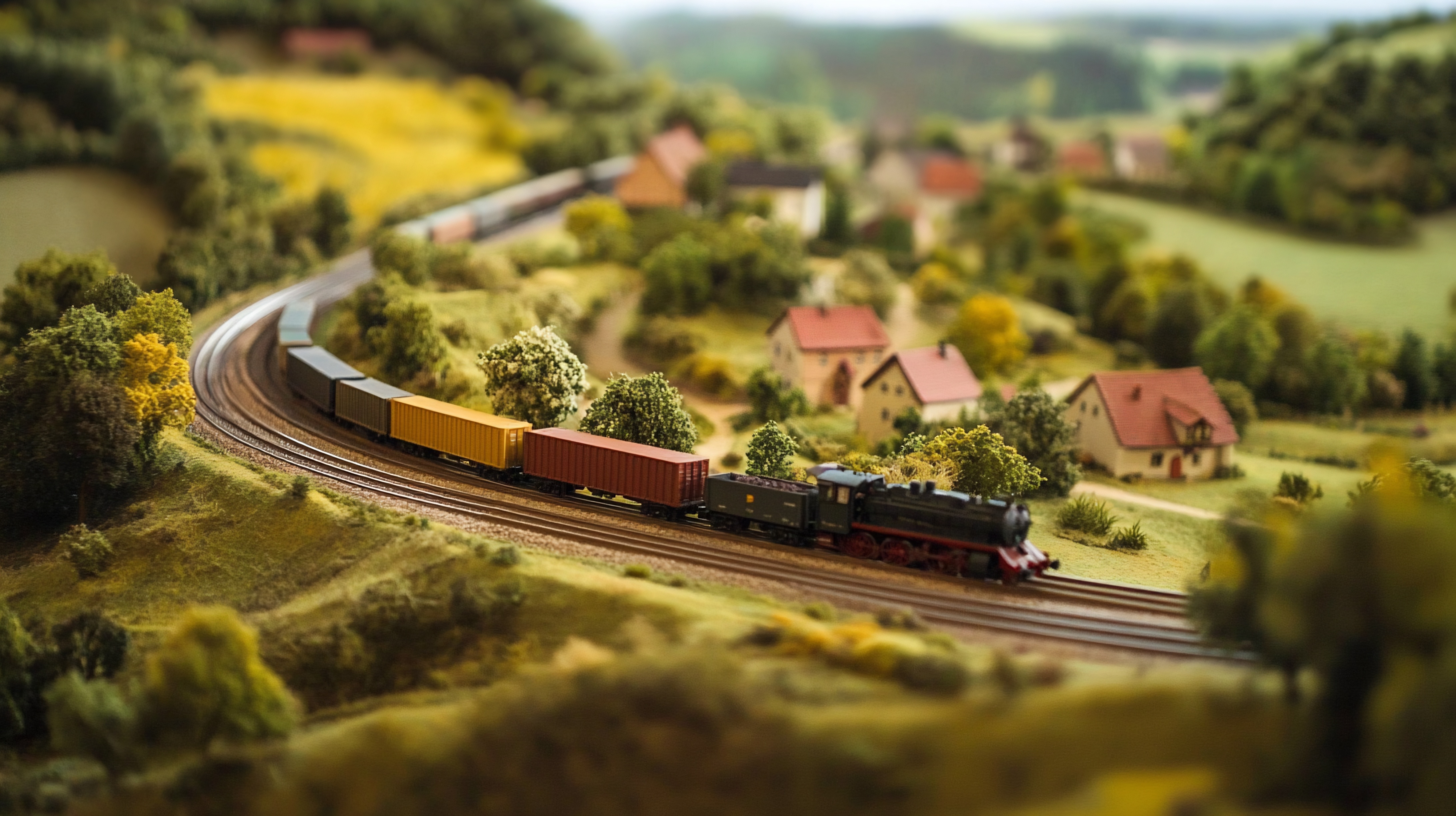model-freight-train-landscape